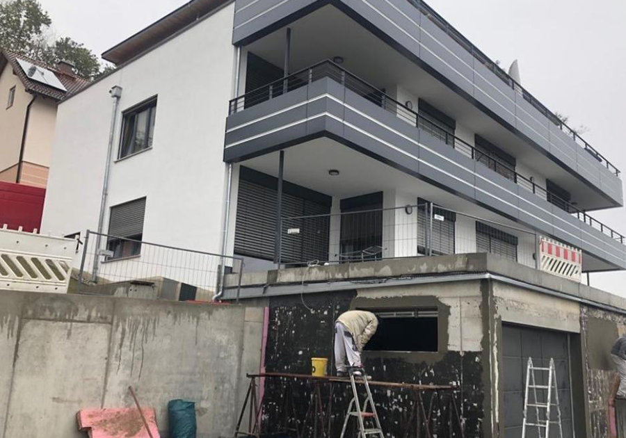 Mehrfamilienhaus Deggendorf – Garagenaufbau und Abdichtung